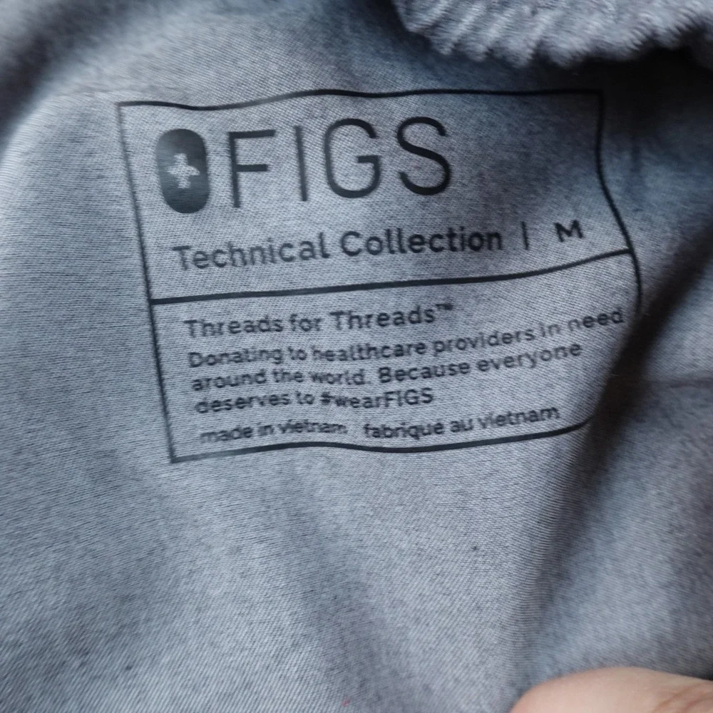 FIGS Pants Mens M Gray Tansen Jogger Scrubs Medical‎ Healthcare Nursing Stretch